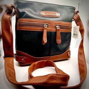 (1537) NWT Rosetti Purse, Brown & Black, Never Used